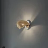 Domiluce Væglamper|Væglamper > Væglampe Vento, sort/guld, metal, 27 cm, E14
