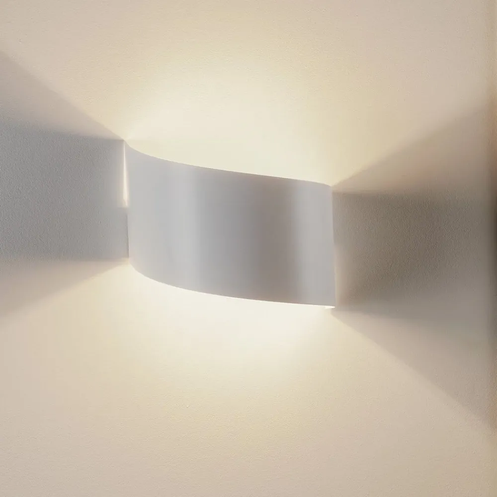 Væglamper|Væglamper ^ EMIBIG LIGHTING Væglampe Vero i hvidlakeret stål