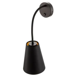 TK Lighting Væglamper > Væglampe Wire, sort/guld