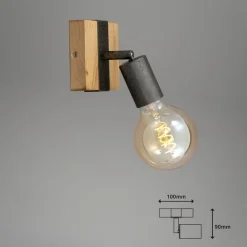 Briloner Væglamper > Væglampe Wood Basic, 1 lyskilde