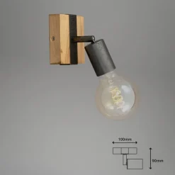 Briloner Væglamper > Væglampe Wood Basic, 1 lyskilde