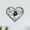 Opviq Væglamper|Væglamper > Væglampe W-046, sort, hjerteformet design, MDF-træ laserskåret