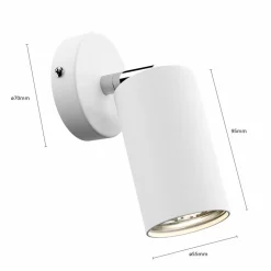 Loftlamper|Spotlights ^ Nowodvorski Lighting Vægspot Eye Spot 1 lyskilde, hvid