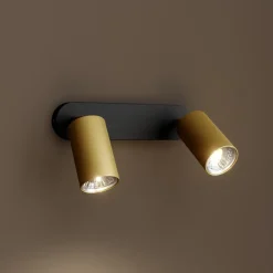 Nowodvorski Lighting Loftlamper|Spotlights > Vægspot Eye Spot med 2 lyskilder, sort/messing
