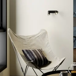 Loftlamper|Spotlights ^ Nowodvorski Lighting Vægspot Eye Spot med 2 lyskilder, sort