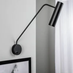 Væglamper|Væglamper ^ Nowodvorski Lighting Vægspot Eye Super med afbryder, sort