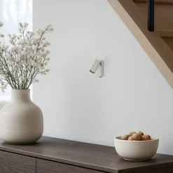 Nowodvorski Lighting Væglamper|Spotlights > Vægspot FOURTY, lysegrå, højde 17 cm, metal, GU10