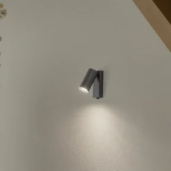 Nowodvorski Lighting Gang|Væglamper > Vægspot FOURTY, mørkegrå, højde 17 cm, metal, GU10