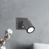 Væglamper|Spotlights ^ Luminex Vægspot Jarek antracit/krom, 1 lyskilde