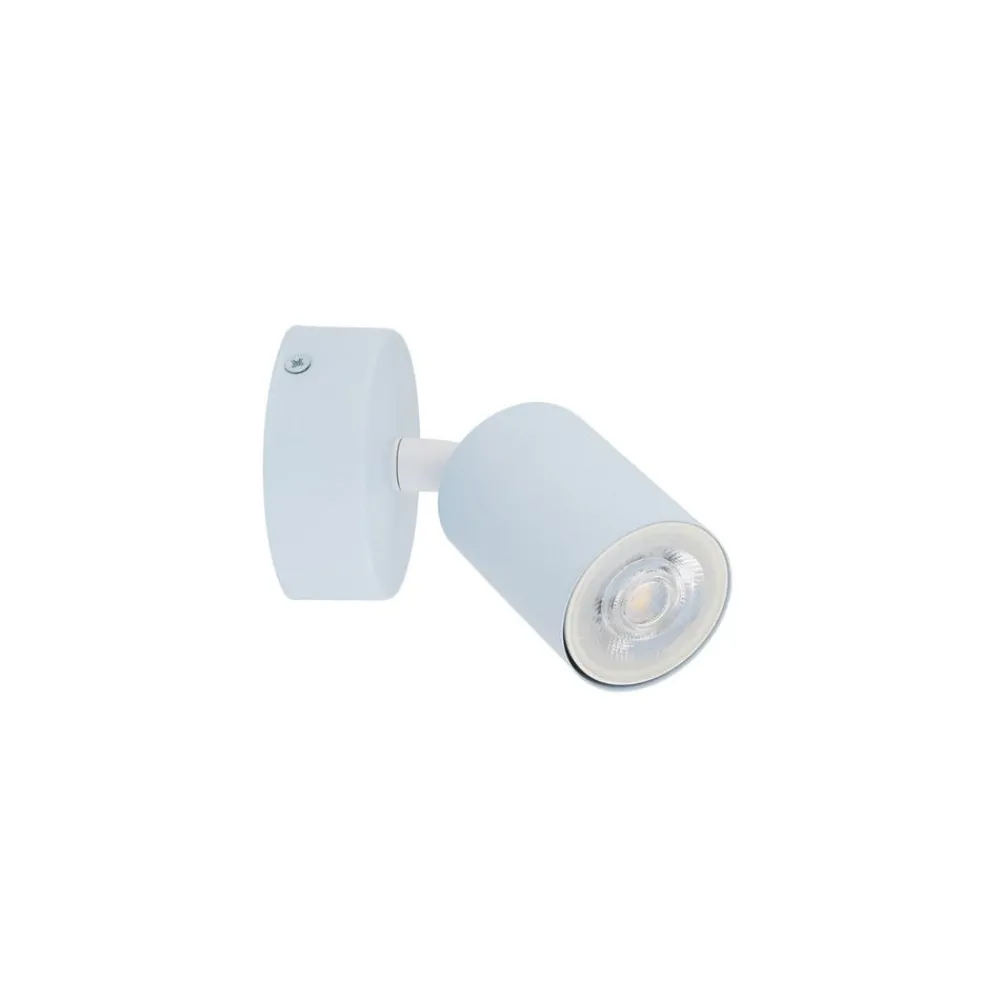 TK Lighting Spotlights > Vægspot Livia, blå, 13 cm, metal, justerbar, GU10