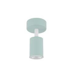 Væglamper ^ TK Lighting Vægspot Livia, grøn, 13 cm, metal, justerbar, GU10