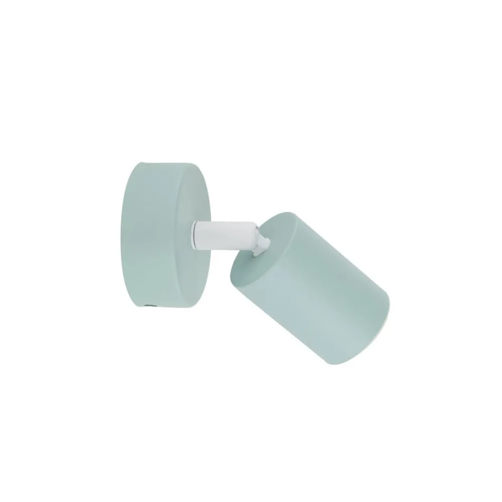 Væglamper ^ TK Lighting Vægspot Livia, grøn, 13 cm, metal, justerbar, GU10