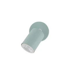 Væglamper ^ TK Lighting Vægspot Livia, grøn, 13 cm, metal, justerbar, GU10