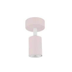 Spotlights ^ TK Lighting Vægspot Livia, lyserød, 13 cm, metal, justerbar, GU10