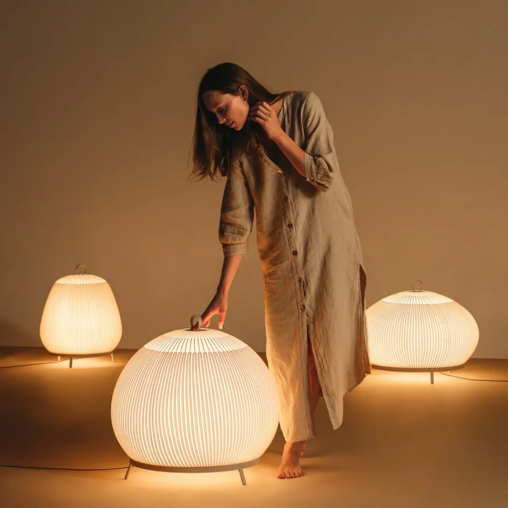 Vibia Gulvlamper > LED-gulvlampe Knit 7492 beige Højde 51 cm 927 Casambi