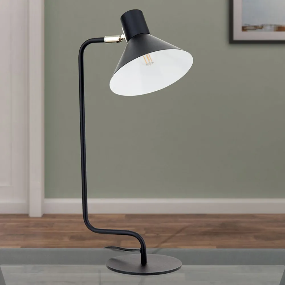 Arbejdsrum/Kontor ^ ORION Viktoria skrivebordslampe, justerbart hoved, sort