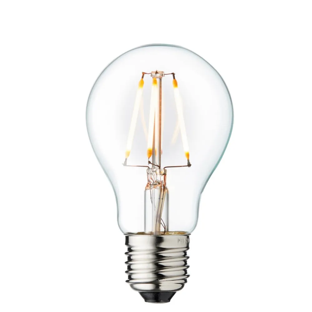 Dæmpbar Led-Pære ^ DESIGN BY US Vilkårlig LED-pære, E27 Ø 6 cm 3,5 W 2.200 K dæmpbar