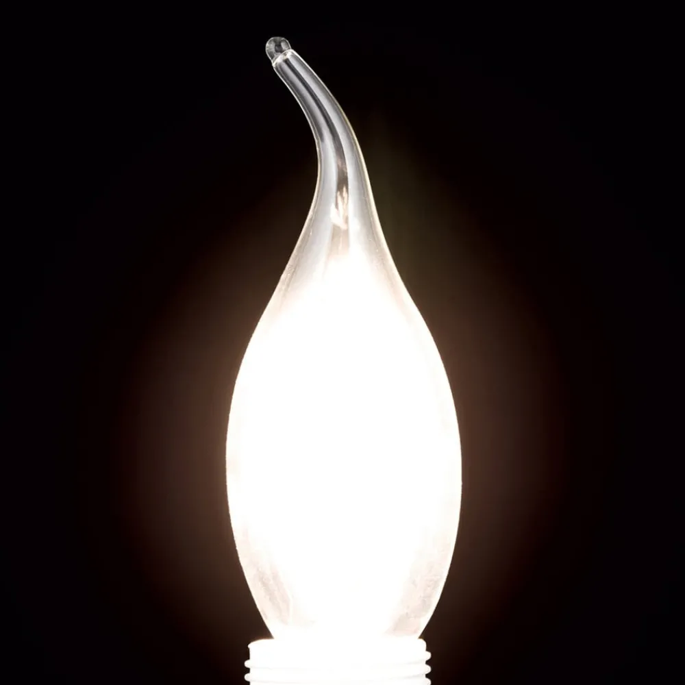 Dæmpbar Led-Pære|Filament Pære ^ ORION Vindstød LED-kerte E14 4,5 W Filament 827 dæmpes