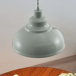 Lindby Pendellamper|Pendellamper > Vintage pendellampe Albertine, metal, lyseblå