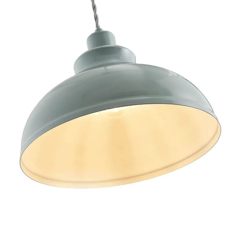 Lindby Pendellamper|Pendellamper > Vintage pendellampe Albertine, metal, lyseblå