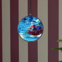 Konstsmide Christmas Julepynt > Vinterlandskab 3D-hologramkugle, 64 LED’er