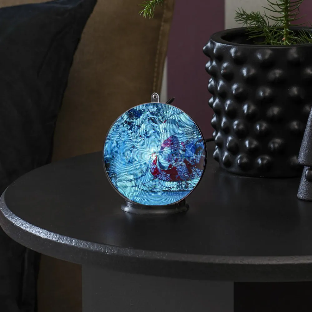 Julepynt ^ Konstsmide Christmas Vinterlandskab 3D-hologramkugle, 42 LED’er
