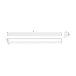 Væg- Og Spejllamper|Væglamper ^ MCJ Vola LED-væglampe til badeværelset, IP44, sort, 4.000 K, bredde 80 cm