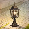 Trio Lighting Terrassebelysning|Sokkellamper > Volturno standerlampe, rustfarvet, højde 47 cm, aluminium