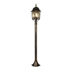 Terrassebelysning|Gadebelysning ^ Trio Lighting Volturno stibelysning, rustfarvet, højde 100 cm, aluminium
