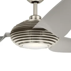 Loftventilatorer ^ KICHLER Voya LED-loftventilator, creme
