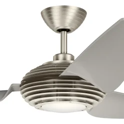Loftventilatorer ^ KICHLER Voya LED-loftventilator, creme