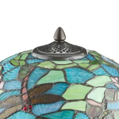 Clayre&Eef Bordlamper > Waterlily fortryllende bordlampe i Tiffany-stil