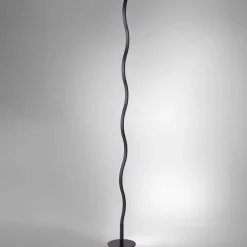 JUST LIGHT. GmbH Gulvlamper|Gulvlamper > Wave LED-gulvlampe 3.000 K 120cm sort