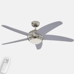 Westinghouse Loftventilatorer > Bendan ventilator med lys, sølv