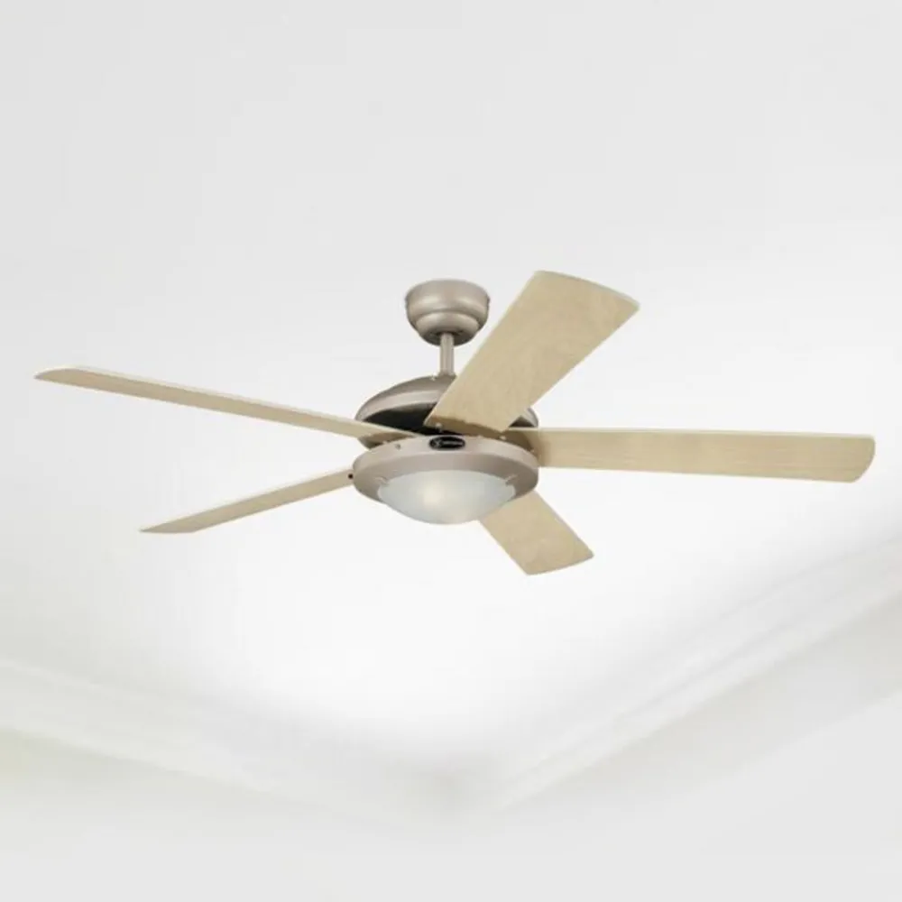 Loftventilatorer ^ Westinghouse Comet Titan ventilator, hvid og ahorn