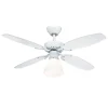 Loftventilatorer ^ Westinghouse Halley Ventilator vinge hvid/bøg
