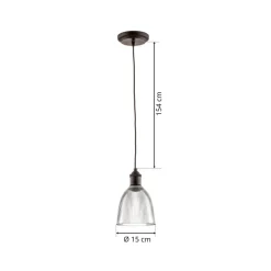 Westinghouse Pendellamper > hængelampe 6338540, rillet glas