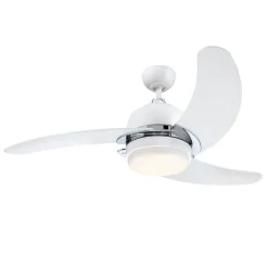 Loftventilatorer ^ Westinghouse Simone ventilator, LED-pære, hvid