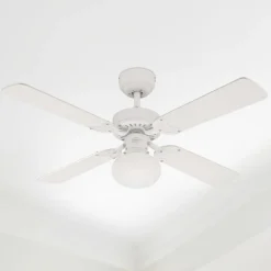 Loftventilatorer ^ Westinghouse Vegas ventilator, lys, hvid/fyr