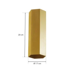 Wever & Ducré Lighting Væglamper > WEVER & DUCRÉ Hexo mini 2.0 væglampe 20 cm guld