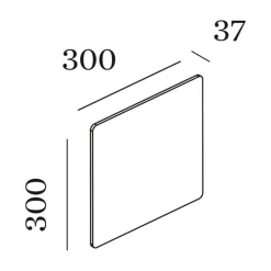 Væglamper ^ Wever & Ducré Lighting WEVER & DUCRÉ Miles 3.0 Væg 30x30cm marmor hvid