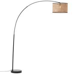 Brilliant Gulvlamper > Wiley buet gulvlampe med rattan