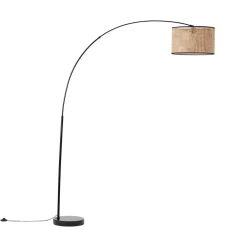 Brilliant Gulvlamper > Wiley buet gulvlampe med rattan