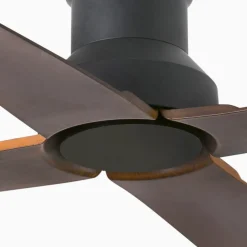 Loftventilatorer ^ FARO BARCELONA Winche M loftventilator, IP44, udendørs brug wenge