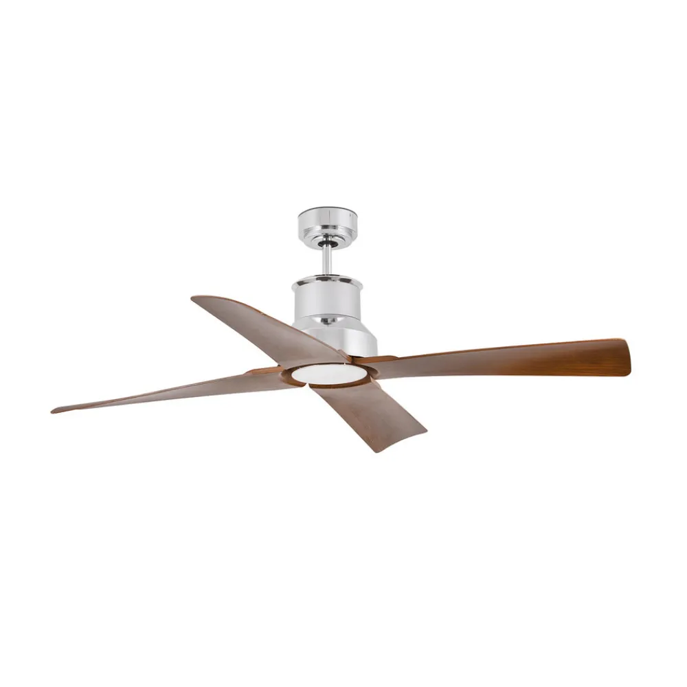 FARO BARCELONA Loftventilatorer > Winche M loftventilator, LED-lampe IP44 krom