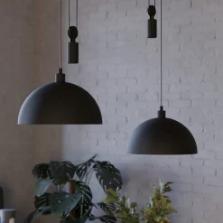 EGLO Pendellamper > Winkworth pendellampe, sort, længde 118 cm, metal, 2 lyskilder.