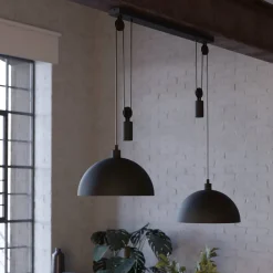 EGLO Pendellamper > Winkworth pendellampe, sort, længde 118 cm, metal, 2 lyskilder.
