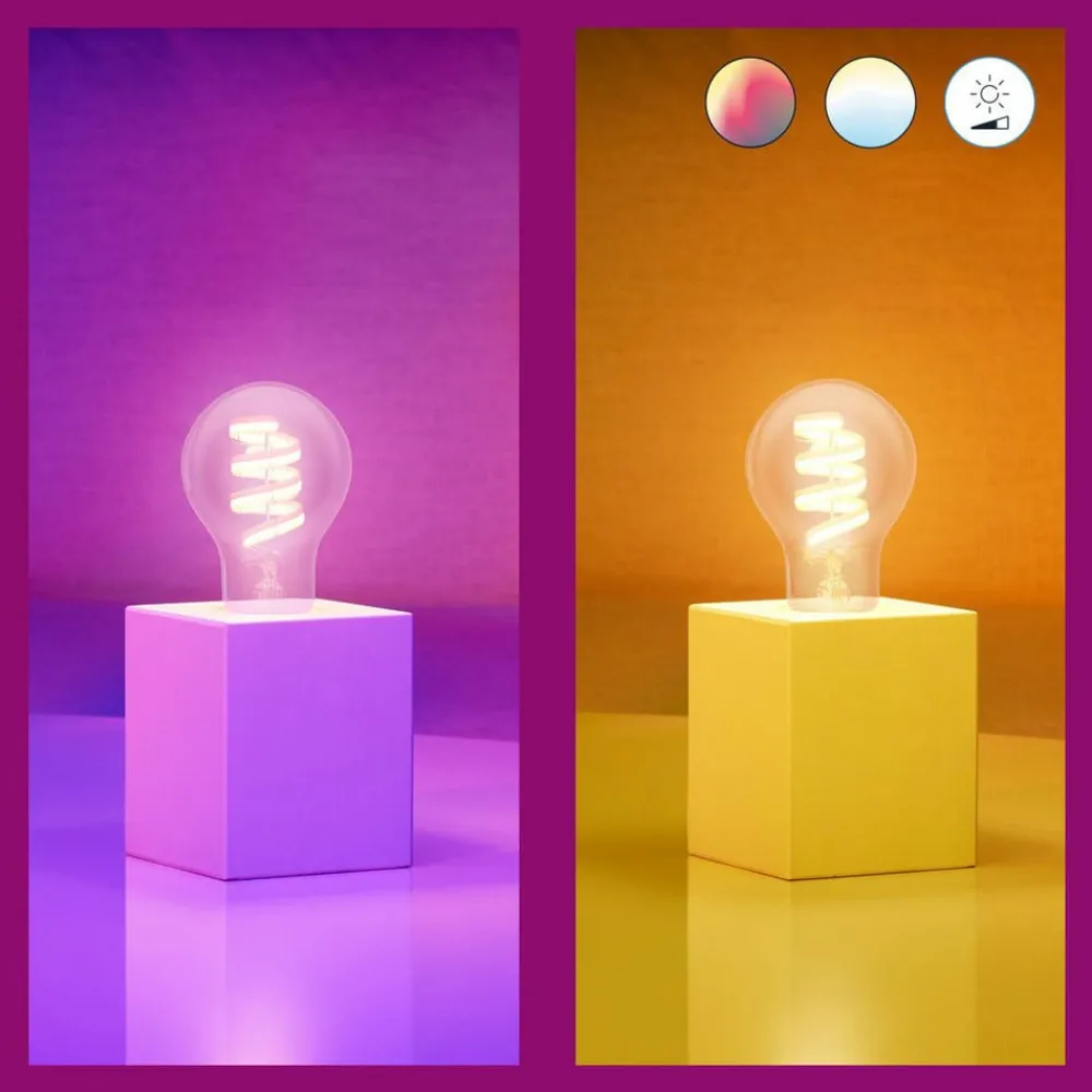 WiZ Dæmpbar Led-Pære|Filament Pære > A60 LED-filamentpære WiFi E27 6,3 W RGBW