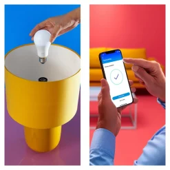 WiZ Dæmpbar Led-Pære|Smarte Lyskilder > A60 LED mat WiFi E27 8,5W RGBW fjernbetjening 2-pak