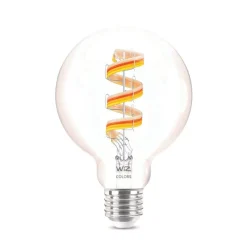 WiZ Dæmpbar Led-Pære|Filament Pære > G95 LED-filamentpære globe WiFi E27 6,3 W RGBW